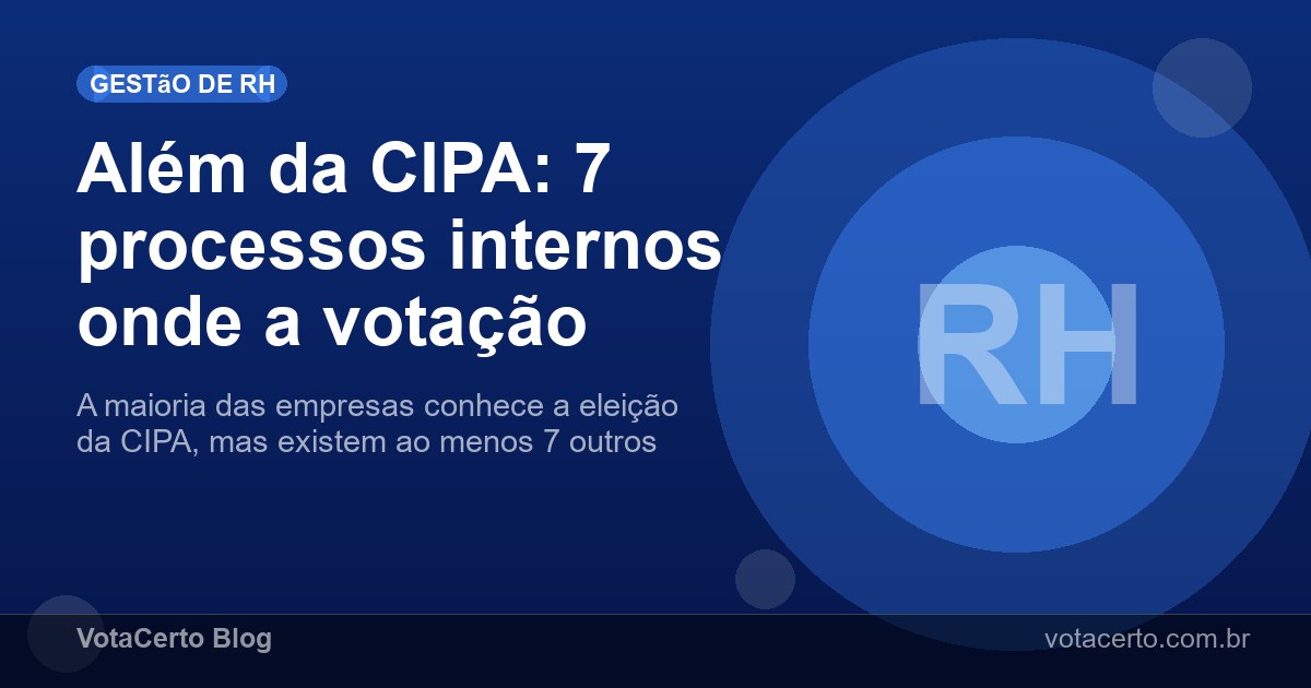 Imagem ilustrativa: 6 processos eleitorais que sua empresa faz errado sem saber (e como corrigir)